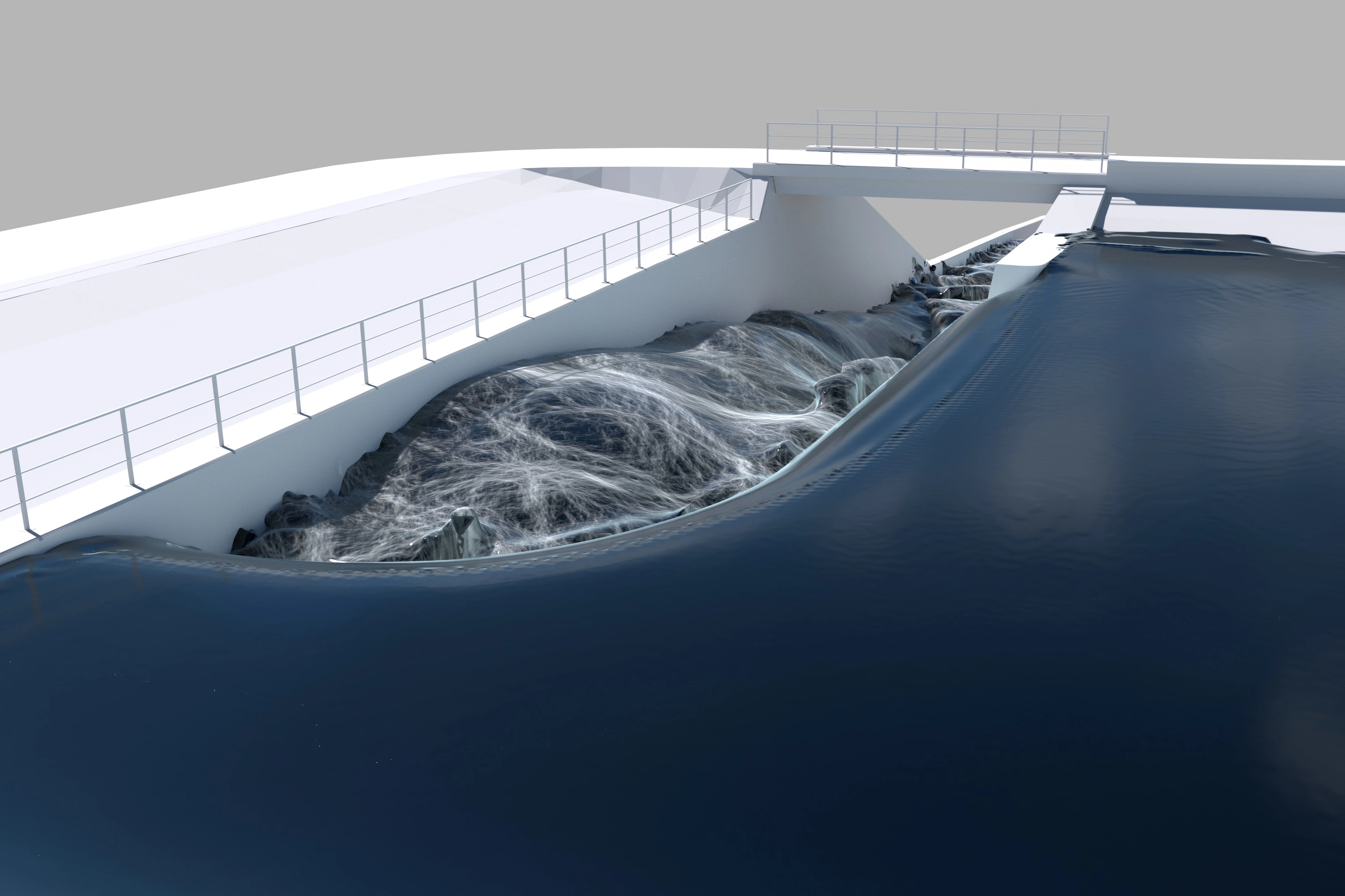 Modelování proudění povrchové vody na hydrotechnických objektech ve 3D