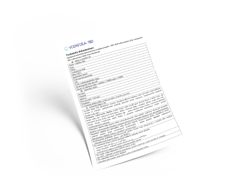 Kategorizace-technické podklady