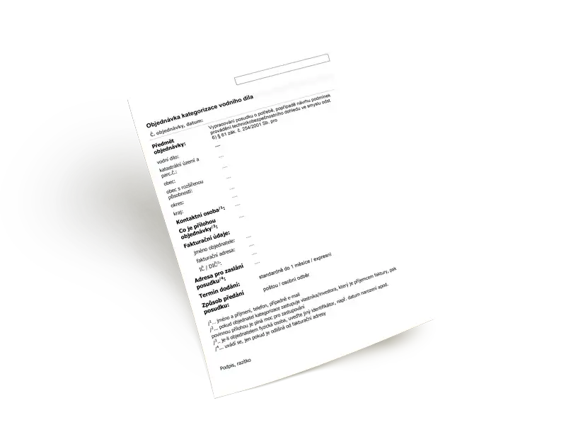 Kategorizace-objednávka